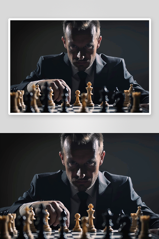 数字艺术下棋棋局图片