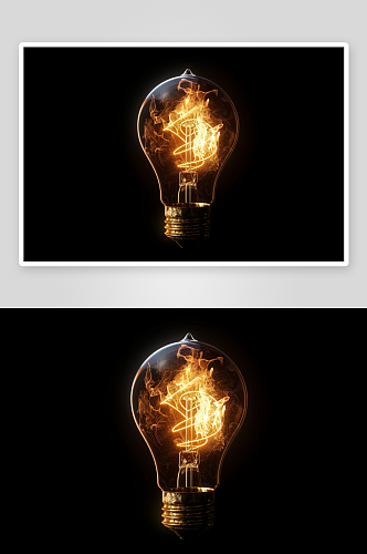 数字艺术灯泡灯具图片