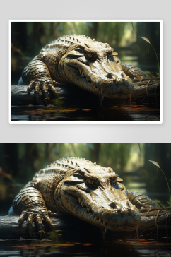 数字艺术鳄鱼动物图片