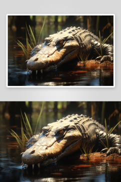 数字艺术鳄鱼动物图片