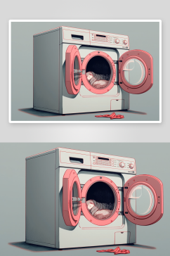 数字艺术洗衣机电器