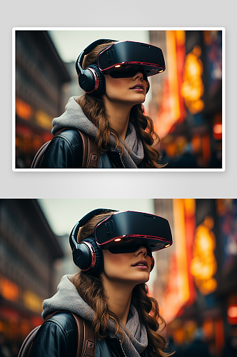 数字艺术VR眼镜图片