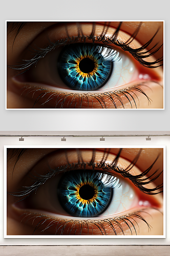 数字艺术瞳孔眼睛图片