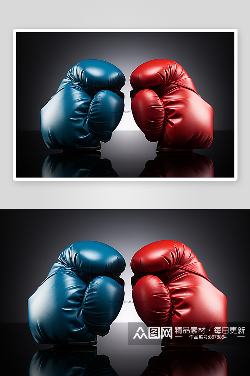 数字艺术拳击手套图片素材