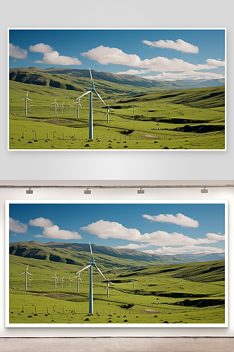 数字艺术新能源风车
