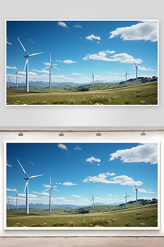 数字艺术新能源风车