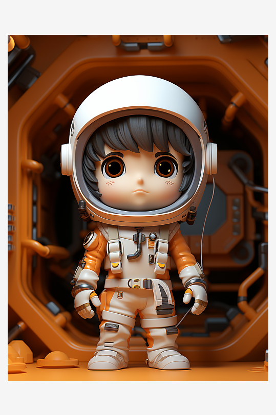 数字艺术宇航员背景图片