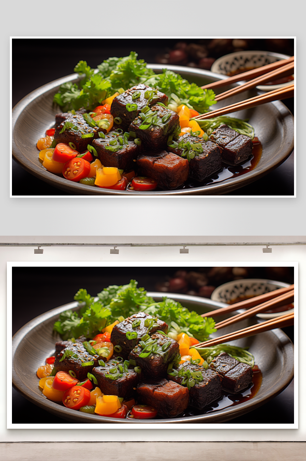 数字艺术美味臭豆腐素材