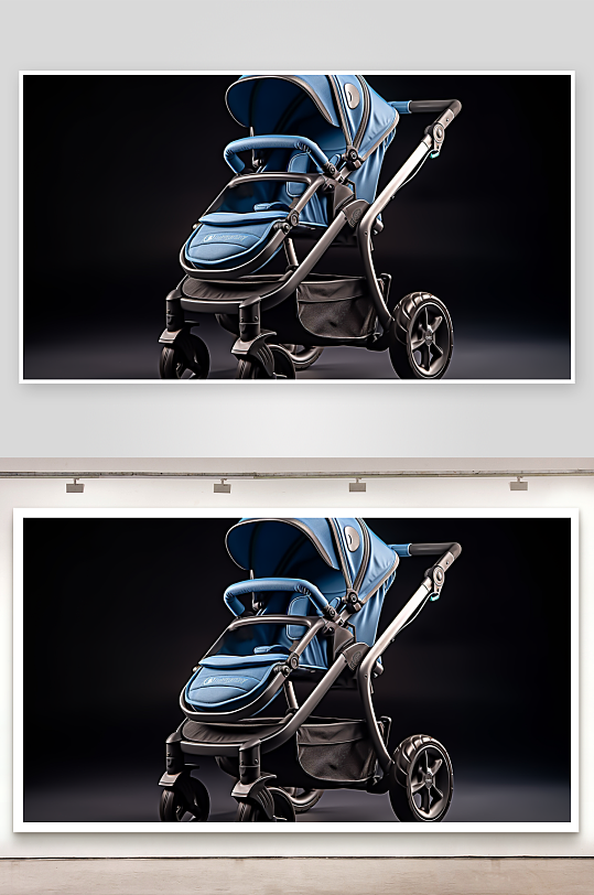 数字艺术婴儿车背景图片
