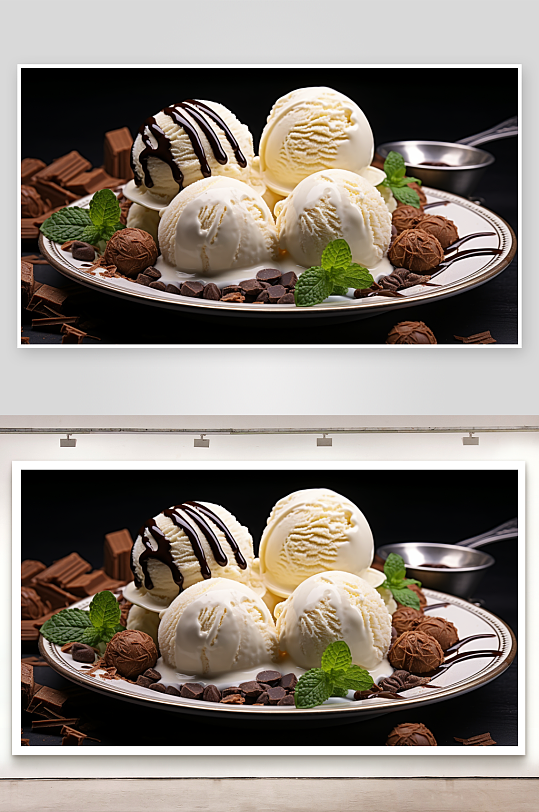 数字艺术美味冰淇淋图片