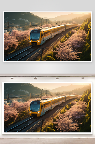 数字艺术火车交通图片
