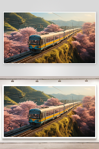 数字艺术火车交通图片