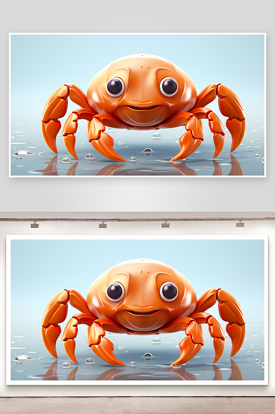 数字艺术卡通小螃蟹  图片