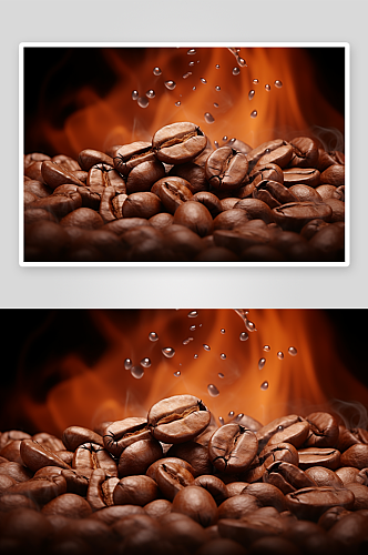 美味的咖啡豆背景