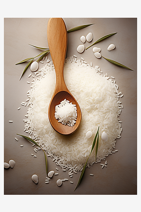 美味的大米粮食背景