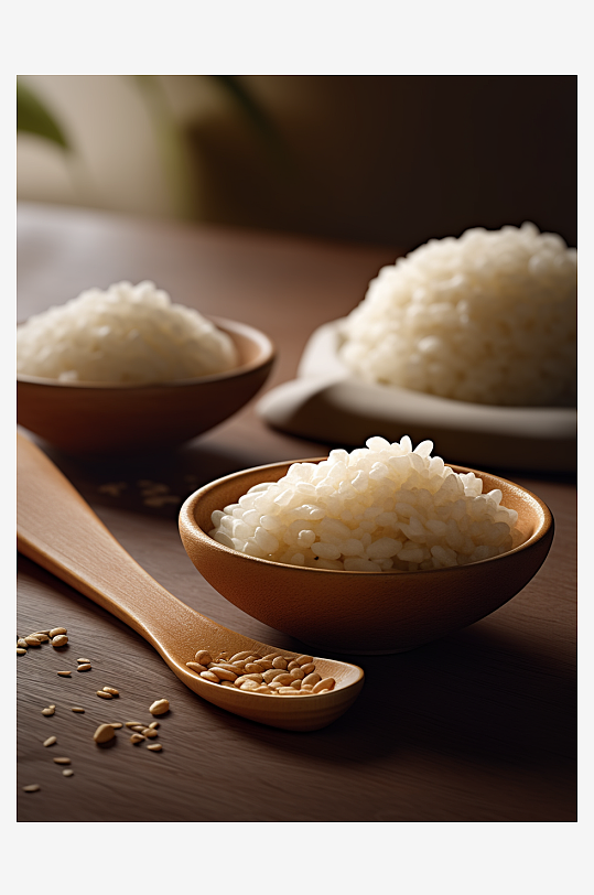 美味的大米粮食背景