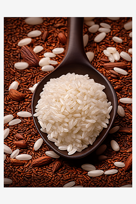 美味的大米粮食背景