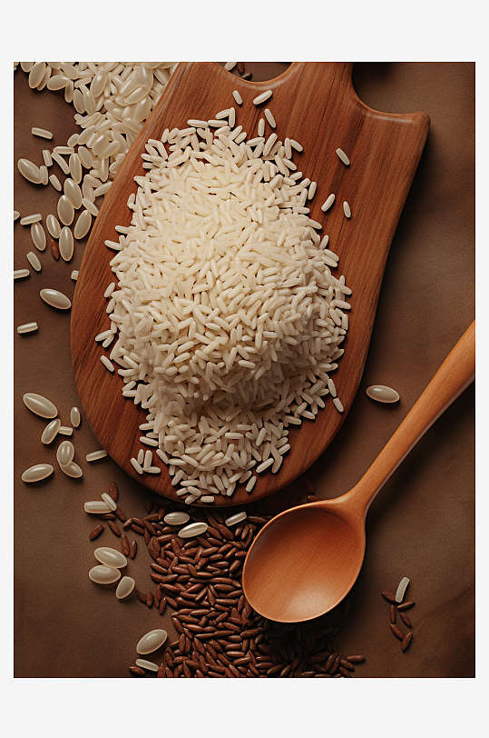 美味的大米粮食背景