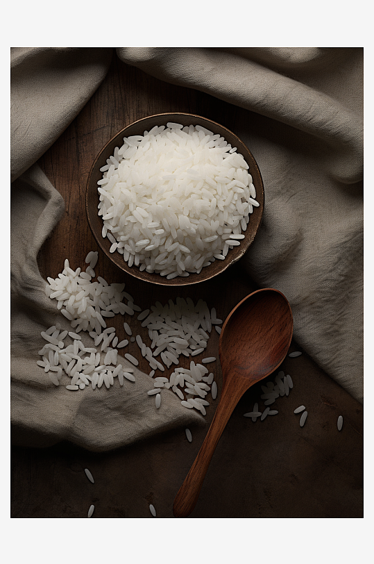 美味的大米粮食背景