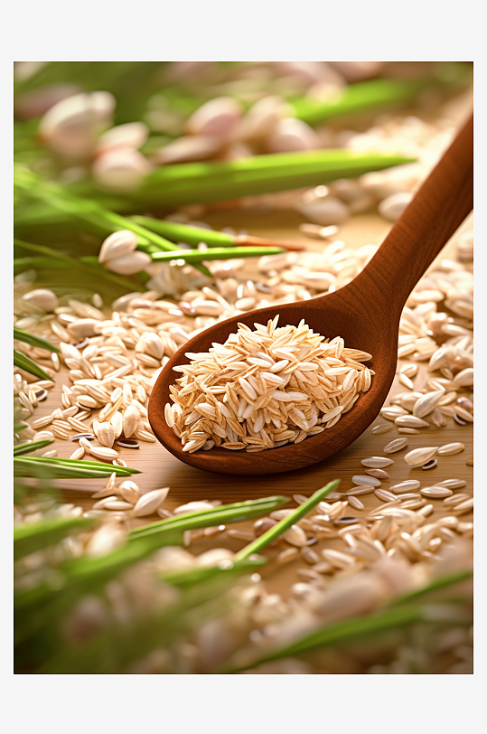 美味的大米粮食背景