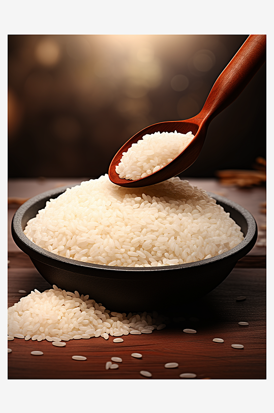 美味的大米粮食背景