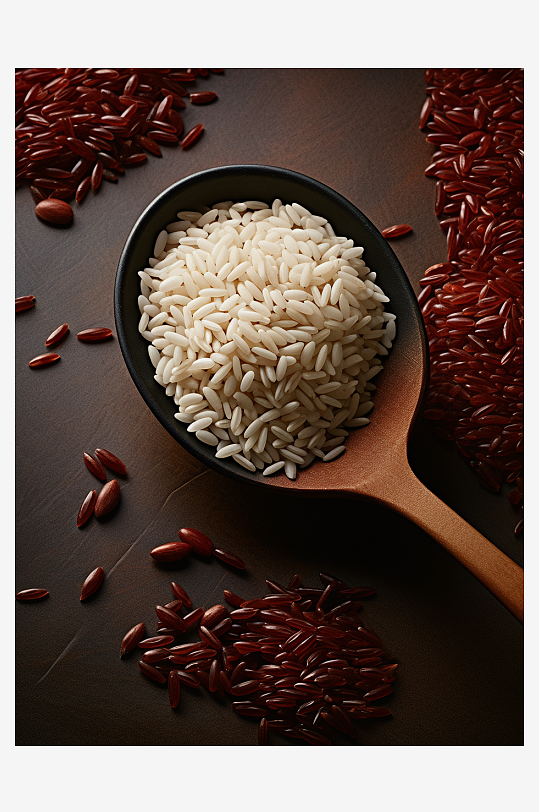 美味的大米粮食背景