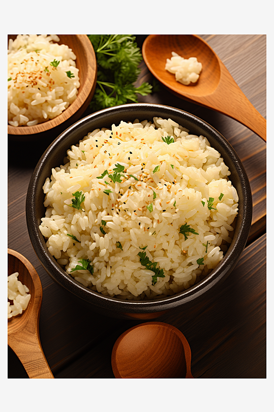 美味的大米粮食背景