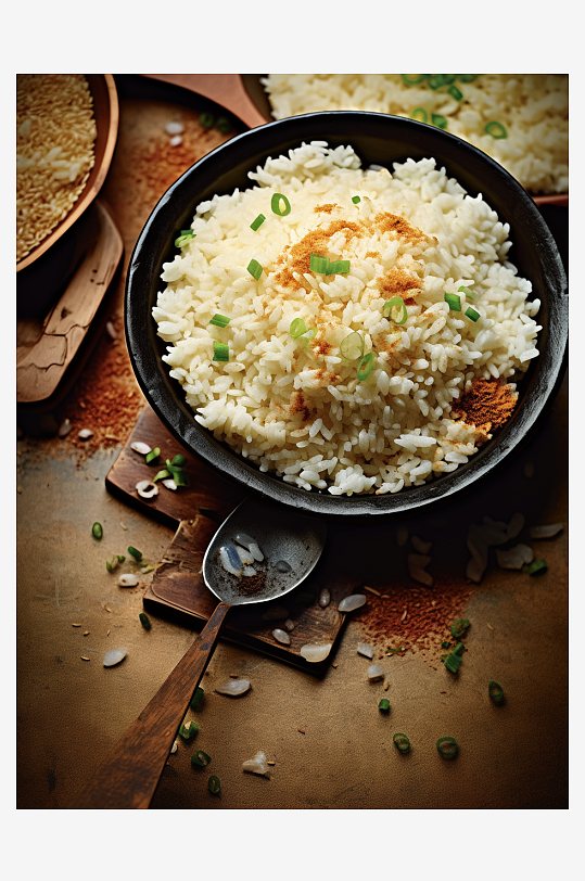 美味的大米粮食背景