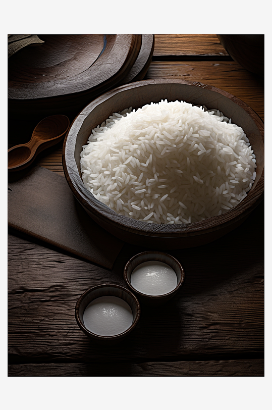 美味的大米粮食背景