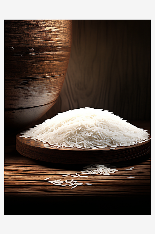美味的大米粮食背景