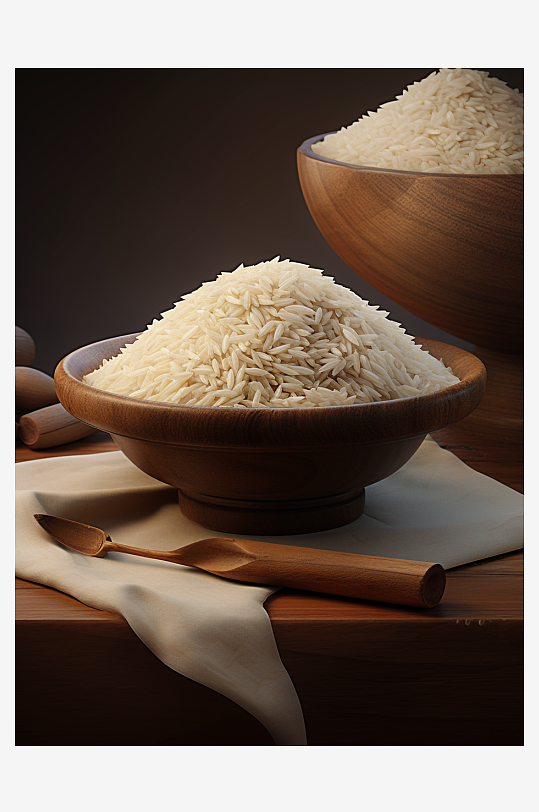 美味的大米粮食背景