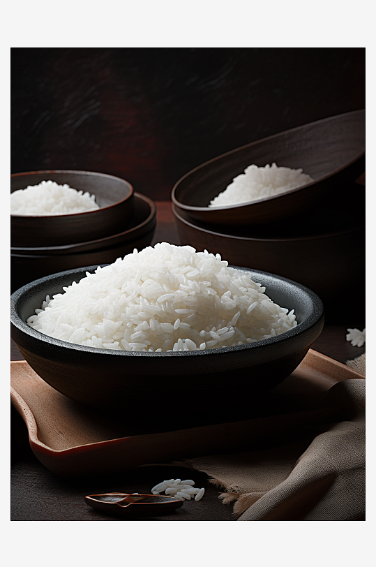 美味的大米粮食背景