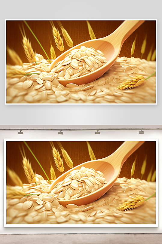 美味的大米粮食背景