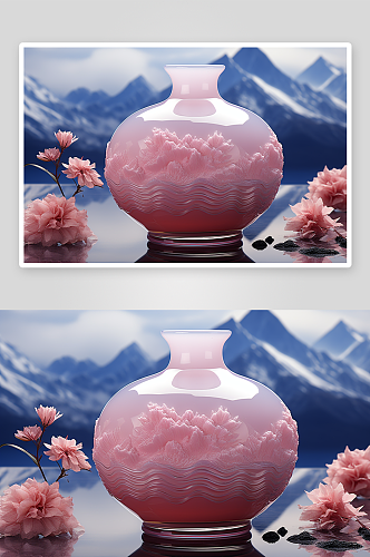 中国传统瓷器花瓶
