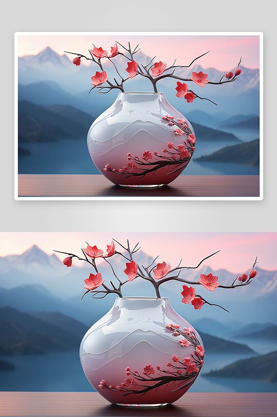 中国传统瓷器花瓶