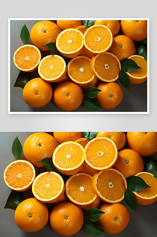 新鲜美味的橙子水果背景