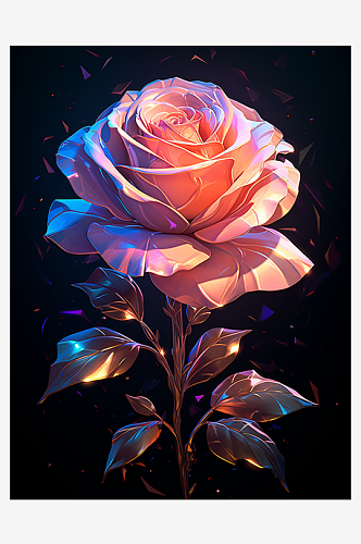 唯美漂亮的玫瑰花元素