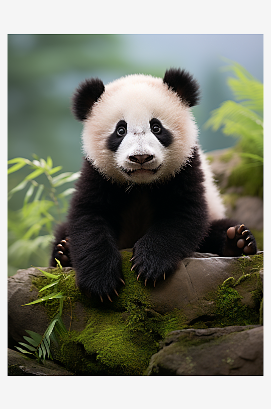 可爱的大熊猫背景