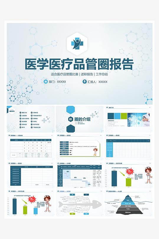 医学医疗PPT模板设计-众图网