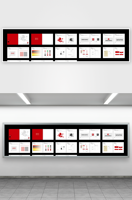 矢量品牌VI视觉手册模板-众图网