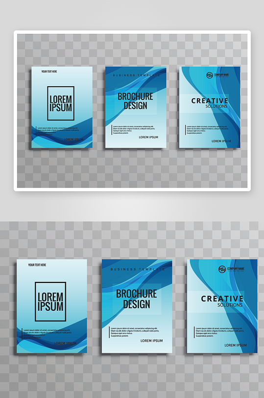 矢量时尚画册封面-众图网