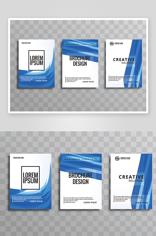 矢量时尚画册封面-众图网