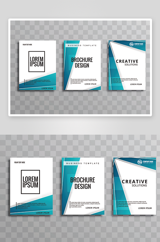 矢量时尚画册封面-众图网