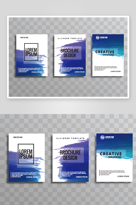 矢量时尚画册封面-众图网