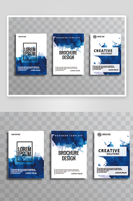 矢量时尚画册封面-众图网