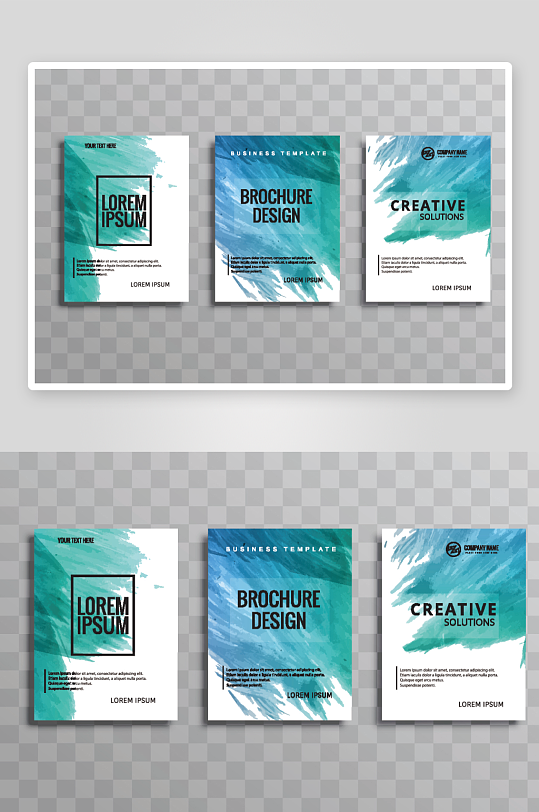 矢量时尚画册封面-众图网