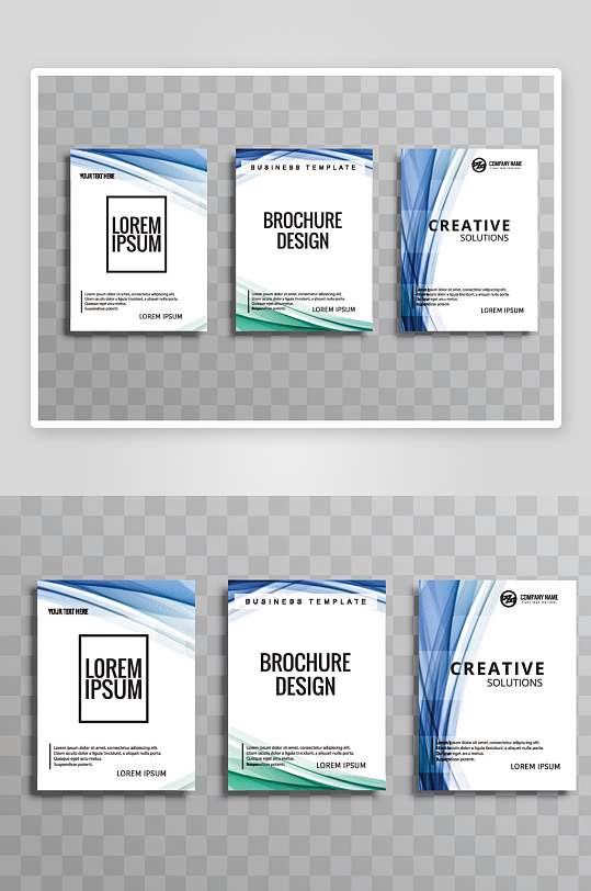 矢量时尚画册封面-众图网