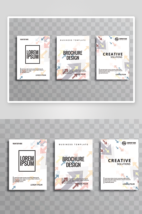 矢量时尚画册封面-众图网