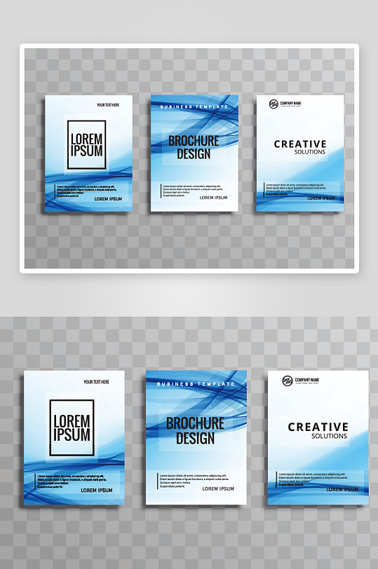 矢量时尚画册封面-众图网