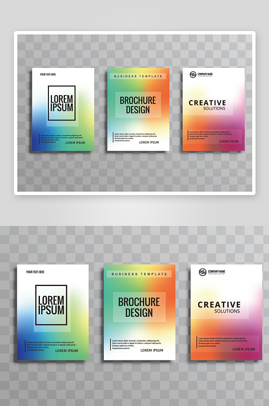 矢量时尚画册封面-众图网